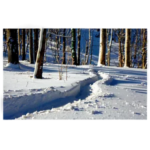 Snow-capped Trail Path PNG Keq54 PNG