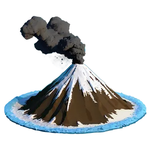 Snow-capped Volcano Png Hxo7 PNG image