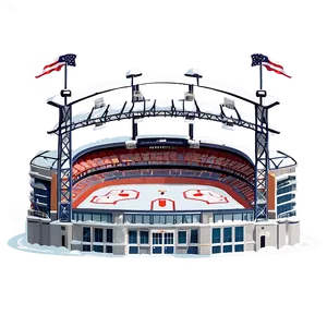 Snow Covered Baseball Stadium Winter Png 25 PNG image