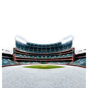 Snow Covered Baseball Stadium Winter Png Gof PNG image