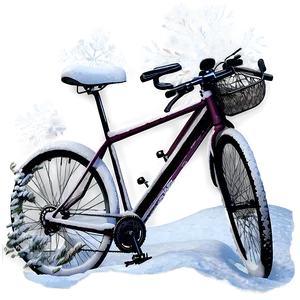 Snow Covered Bicycle Png Adl40 PNG image