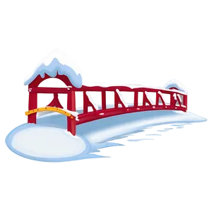 Snow-covered Bridge Winter Png 10 PNG image
