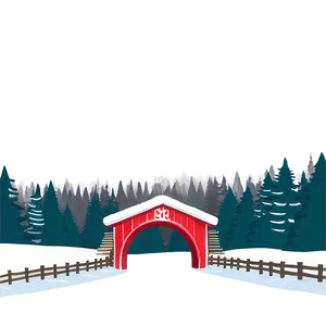 Snow-covered Bridge Winter Png Gxw PNG image
