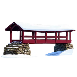 Snow-covered Bridge Winter Png Obk PNG image