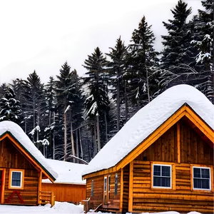Snow-covered Cabins In Maine PNG 63 PNG