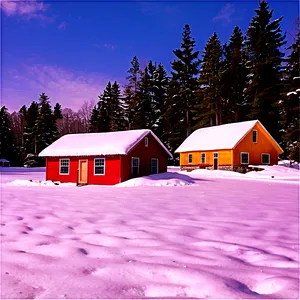 Snow-covered Cabins In Maine PNG 71 PNG