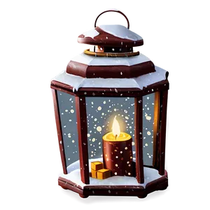 Snow Covered Christmas Lantern Png 18 PNG image