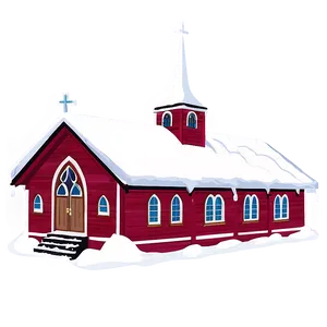 Snow-covered Church Winter Png Eyh PNG image
