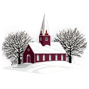 Snow-covered Church Winter Png Qpq59 PNG image