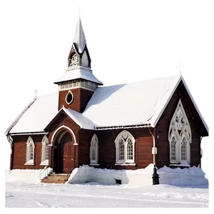 Snow-covered Church Winter Png Txl PNG image