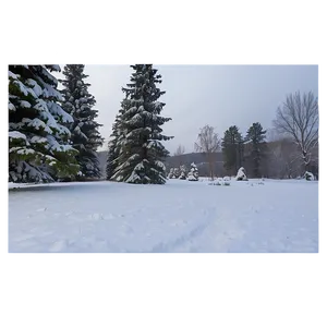 Snow Covered Park Png Gru PNG image