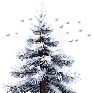 Snow-covered Pine Tree PNG Yxi19