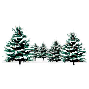 Snow-covered Pine Trees PNG 06262024 PNG