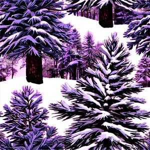 Snow-covered Pine Trees PNG 31 PNG