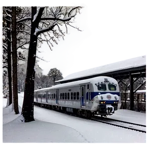 Snow-covered Train PNG 41