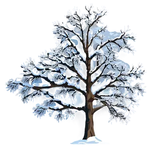 Snow-covered Tree Png 11 PNG image