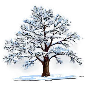 Snow-covered Tree Png Fjw PNG image