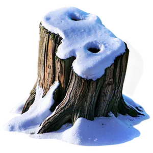 Snow Covered Tree Stump Png 65 PNG image