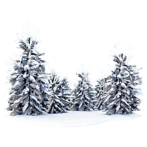 Snow-covered Trees Png 06292024 PNG image