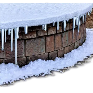 Snow-covered Wall PNG Xmw