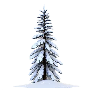 Snow Draped Winter Trees PNG Gyv