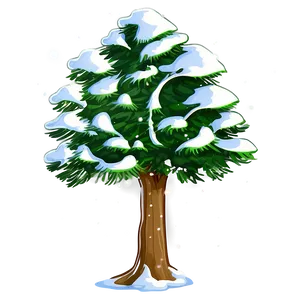 Snow Kissed Tree PNG 06272024