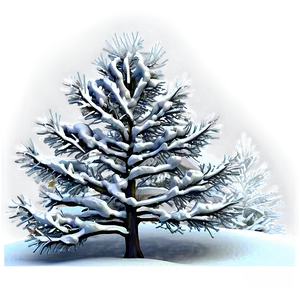 Snow Kissed Tree PNG 24 PNG