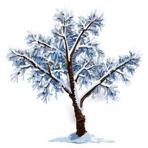 Snow Laden Tree Png 14 PNG image