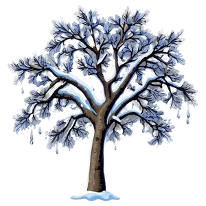 Snow Laden Tree Png 34 PNG image