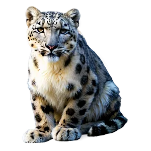 Snow Leopard During Sunset PNG Mtv79 PNG