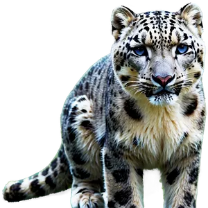 Snow Leopard In Mystic Forest Png 96 PNG image