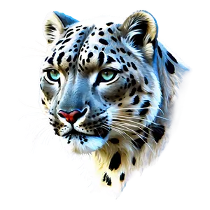 Snow Leopard Sketch Art Png 06122024 PNG image