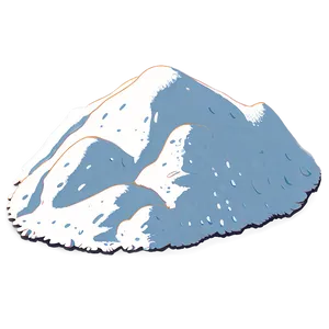 Snow Mound Illustration Png 06212024 PNG image