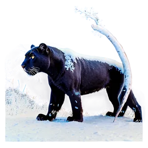 Snow Panthers In Winter Png Vkm77 PNG image