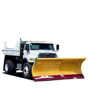 Snow Plow Truck Winter PNG 05042024