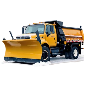 Snow Plow Truck Winter Png Ddq33 PNG image