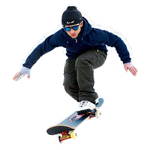 Snow Skateboarding Png 19 PNG image