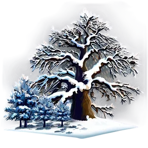 Snow Tree C PNG image