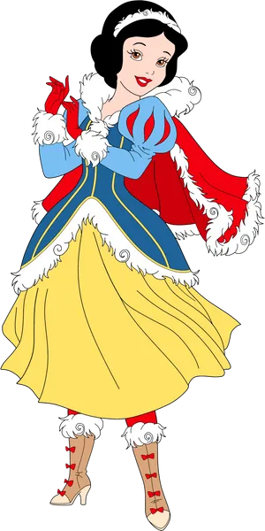 Snow White Character Illustration PNG image