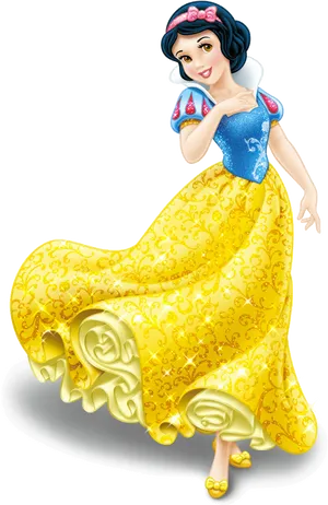 Snow White Character Pose PNG image