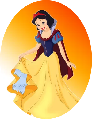 Snow White Classic Pose PNG image
