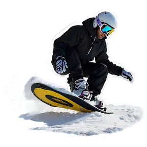 Snowboard In Snow PNG Vue