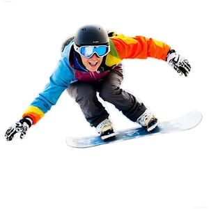 Snowboard Race PNG 40