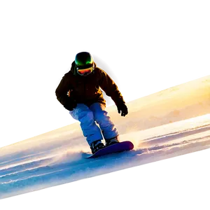 Snowboard Sunrise PNG Xyw PNG