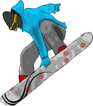 Snowboarder Mid Air Trick PNG image