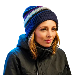 Snowboarder's Winter Hat PNG Wai