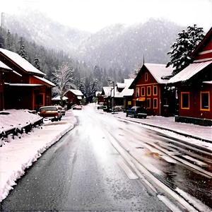 Snowfall In Old Town PNG 06122024 PNG