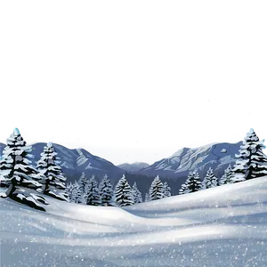 Snowfall Mountain Landscape PNG 68 PNG