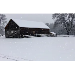 Snowfall On Farm PNG Ngg