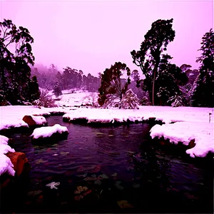 Snowfall Over Hot Springs PNG Yvx PNG